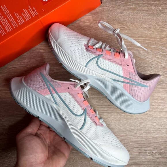 Nike Air Zoom Pegasus 38 Sail Ocean Cube Pink Crimson - Picture 3 of 11